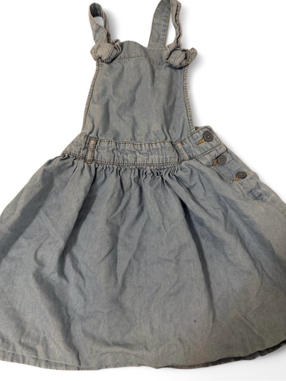 Light Blue Denim Jumper Dress for Kids - Soft Chambray carters 7